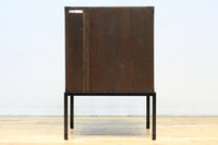 味わい深い古色に包まれたアイアンフレーム付き最上小箪笥 BB3240