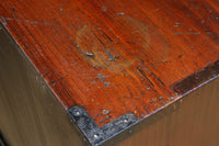 味わい深い古色に包まれたアイアンフレーム付き最上小箪笥 BB3240