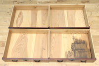 味わい深い古色に包まれたアイアンフレーム付き最上小箪笥 BB3240