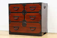 赤みを帯びた風情溢れる最上小箪笥 BB3241