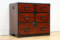 赤みを帯びた風情溢れる最上小箪笥 BB3241