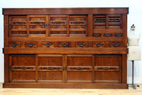 極上前面総けやき!!型変わり9尺近江水屋箪笥 BB3243