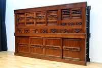 極上前面総けやき!!型変わり9尺近江水屋箪笥 BB3243