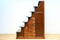 大珍品‼ 当時の生活の知恵から生まれた三面収納•両面使い階段箪笥 BB3244