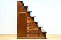 大珍品‼ 当時の生活の知恵から生まれた三面収納•両面使い階段箪笥 BB3244