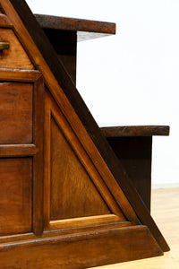 大珍品‼ 当時の生活の知恵から生まれた三面収納•両面使い階段箪笥 BB3244