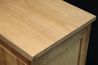 木地色に扉デザインも素敵なアールデコ調レトロガラスケース BB3248