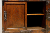 江戸時代!! 上品な欅杢目の流れる品格漂う酒田帳場箪笥 BB3250