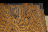 江戸時代!! 上品な欅杢目の流れる品格漂う酒田帳場箪笥 BB3250