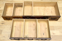 江戸時代!! 上品な欅杢目の流れる品格漂う酒田帳場箪笥 BB3250