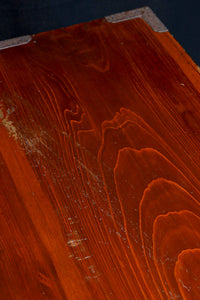 丸型の装飾金具で格調高いアイアンフレーム付き稀少サイズ二本松衣裳箪笥 BB3255