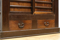 稀少サイズ!! 渋みを増した古色の風格漂う3尺京水屋箪笥 BB3260