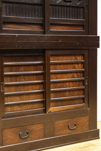 稀少サイズ!! 渋みを増した古色の風格漂う3尺京水屋箪笥 BB3260