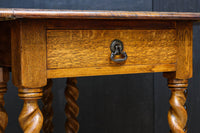 優美な杢目の上質感漂うツイストレッグのバタフライテーブル BB3268