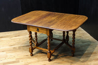 優美な杢目の上質感漂うツイストレッグのバタフライテーブル BB3268