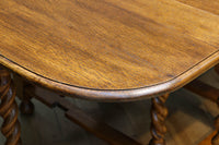 優美な杢目の上質感漂うツイストレッグのバタフライテーブル BB3268