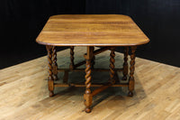 優美な杢目の上質感漂うツイストレッグのバタフライテーブル BB3268