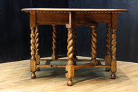 優美な杢目の上質感漂うツイストレッグのバタフライテーブル BB3268