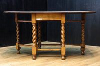 優美な杢目の上質感漂うツイストレッグのバタフライテーブル BB3268