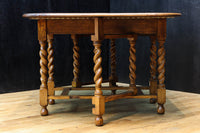 優美な杢目の上質感漂うツイストレッグのバタフライテーブル BB3268