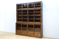 蔵書の保管に最適な奈良の薬問屋さんで使われていた極上ガラスケース BB3276