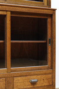 蔵書の保管に最適な奈良の薬問屋さんで使われていた極上ガラスケース BB3276