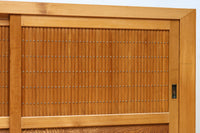 稀少!!繊細に丸く面取りされた格子が上品な木地近江水屋箪笥 BB3293