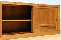 稀少!!繊細に丸く面取りされた格子が上品な木地近江水屋箪笥 BB3293