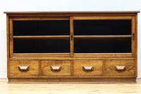 稀少幅1570ミリ!!レトロガラスの優しい風合いが味わい深いガラスケース BB3301