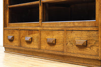 稀少幅1570ミリ!!レトロガラスの優しい風合いが味わい深いガラスケース BB3301