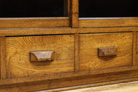 稀少幅1570ミリ!!レトロガラスの優しい風合いが味わい深いガラスケース BB3301