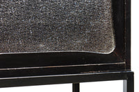 ダイヤガラスが煌めくレトロモダンなアイアンフレーム付きガラスケース BB3312