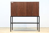 ダイヤガラスが煌めくレトロモダンなアイアンフレーム付きガラスケース BB3312