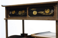 角野岩次作 栗鼠の美しい描写に和の趣き漂う素敵な飾り棚 BB3321