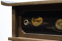 角野岩次作 栗鼠の美しい描写に和の趣き漂う素敵な飾り棚 BB3321