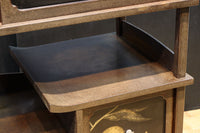 角野岩次作 栗鼠の美しい描写に和の趣き漂う素敵な飾り棚 BB3321