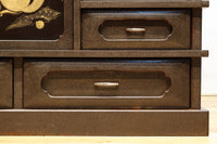 角野岩次作 栗鼠の美しい描写に和の趣き漂う素敵な飾り棚 BB3321