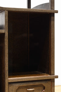 角野岩次作 栗鼠の美しい描写に和の趣き漂う素敵な飾り棚 BB3321