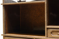 角野岩次作 栗鼠の美しい描写に和の趣き漂う素敵な飾り棚 BB3321