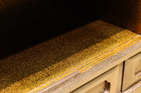 角野岩次作 栗鼠の美しい描写に和の趣き漂う素敵な飾り棚 BB3321