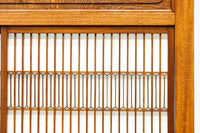 極上けやき珠杢!! 組子入り建具を備えた和の趣き溢れる重厚な衝立 BB3323