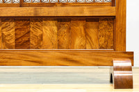 極上けやき珠杢!! 組子入り建具を備えた和の趣き溢れる重厚な衝立 BB3323