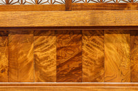 極上けやき珠杢!! 組子入り建具を備えた和の趣き溢れる重厚な衝立 BB3323