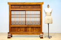 極上けやき珠杢!! 組子入り建具を備えた和の趣き溢れる重厚な衝立 BB3323