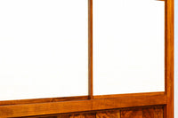 極上けやき珠杢!! 組子入り建具を備えた和の趣き溢れる重厚な衝立 BB3323