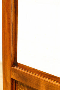 極上けやき珠杢!! 組子入り建具を備えた和の趣き溢れる重厚な衝立 BB3323