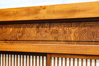 極上けやき珠杢!! 組子入り建具を備えた和の趣き溢れる重厚な衝立 BB3323