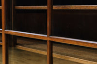 温かみある色彩にゆらゆらガラスが揺らめく十字窓レトロガラスケース BB3328