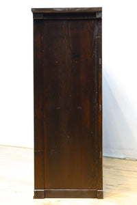 温かみある色彩にゆらゆらガラスが揺らめく十字窓レトロガラスケース BB3328