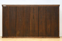 温かみある色彩にゆらゆらガラスが揺らめく十字窓レトロガラスケース BB3328